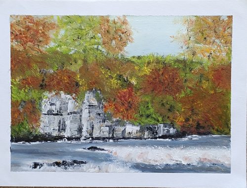 CD, river in Richmond, oils.